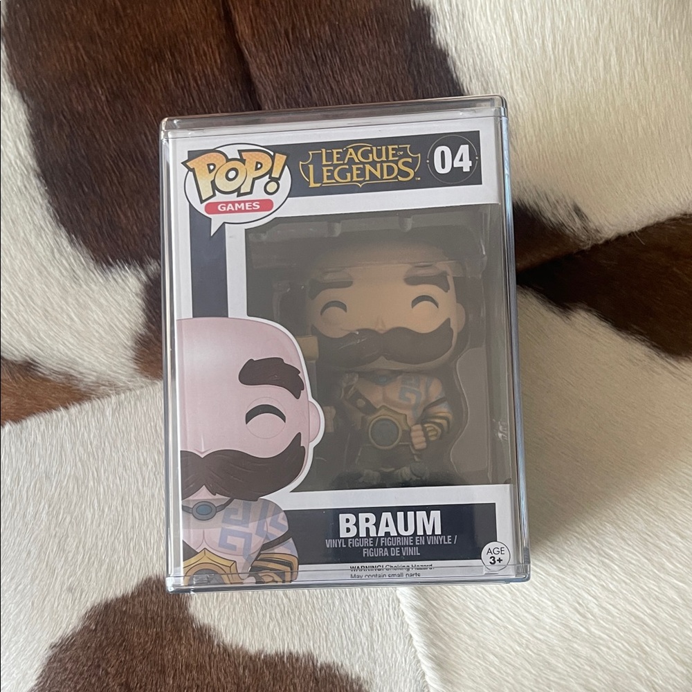 Funko Pop Games Braum Figure with Black and Gold Accents